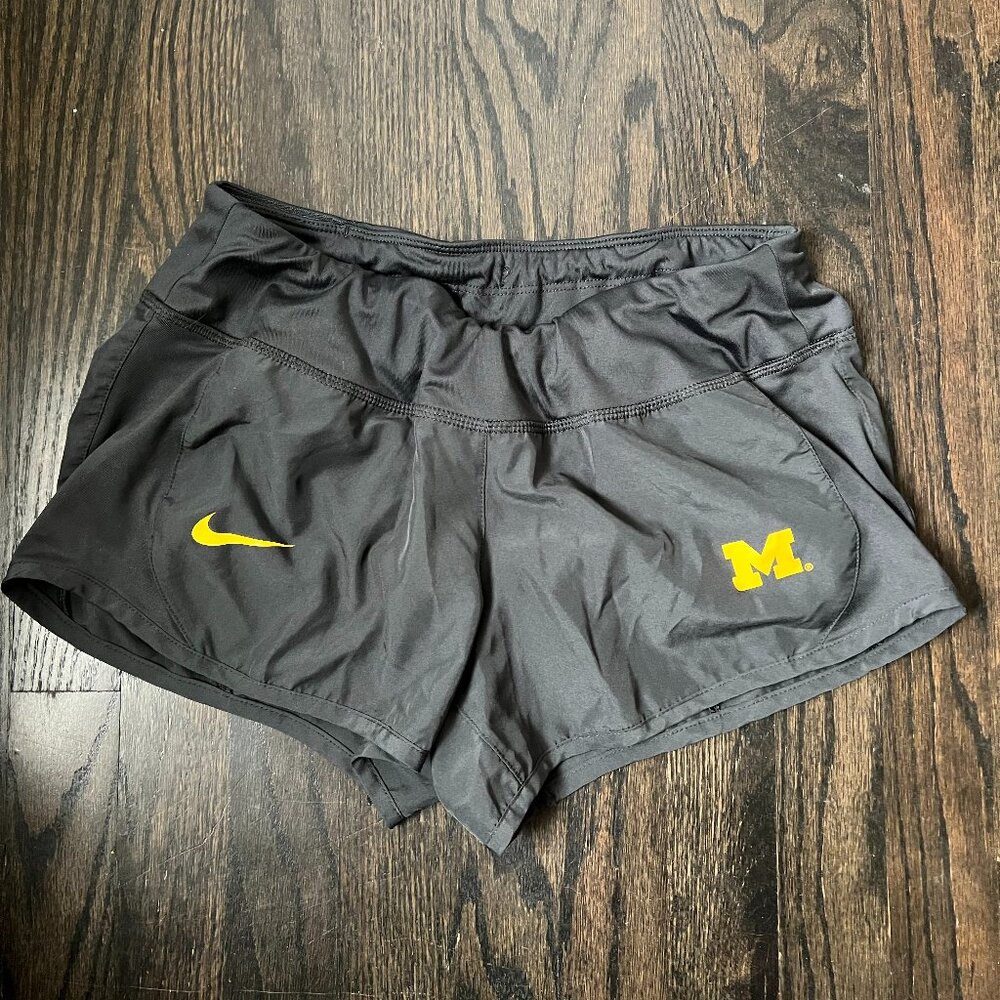 Nike Dri-Fit Charcoal Grey University of Michigan Shorts